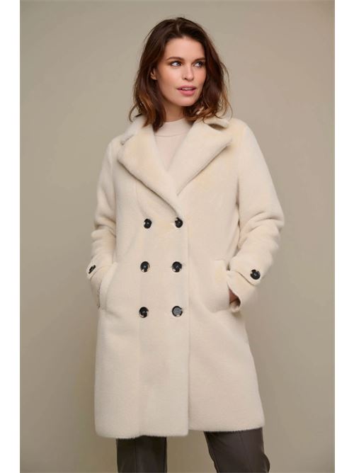 jipke cappotto lungo doppiopetto RINO & PELLE | JIPKE.7002310BLANC